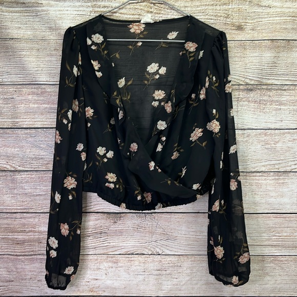 Garage Floral crop Top Size L - Picture 2 of 6